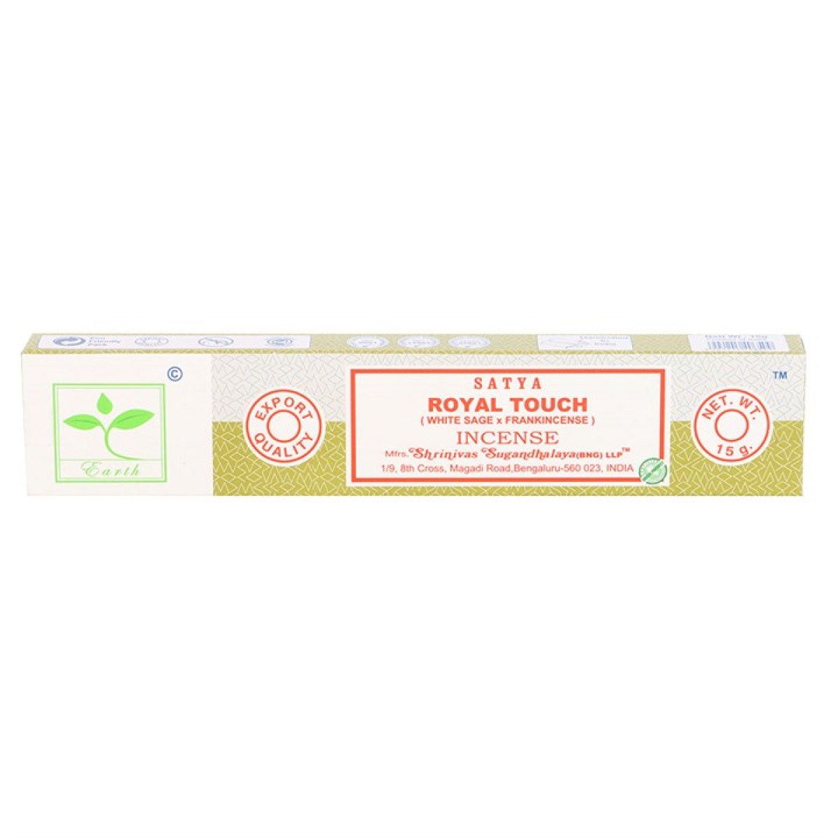 Set of 6 Earth Satya Royal Touch Incense (12/50)