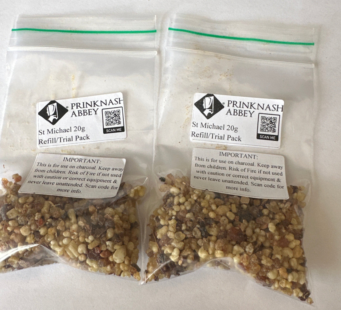 2 x 20g Trial Bag or Starter Bags of St Michael Blend Incense Resin by Prinknash Abbey