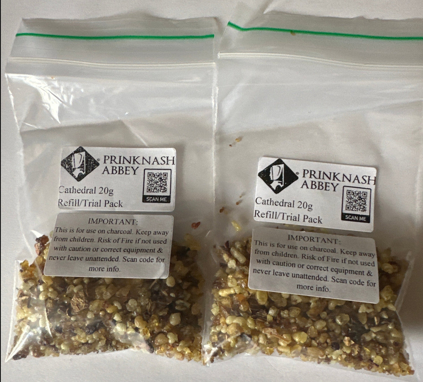 Prinknash Abbey 20g Refill Bags/Starter Kits Resin Incense - Cathedral Blend