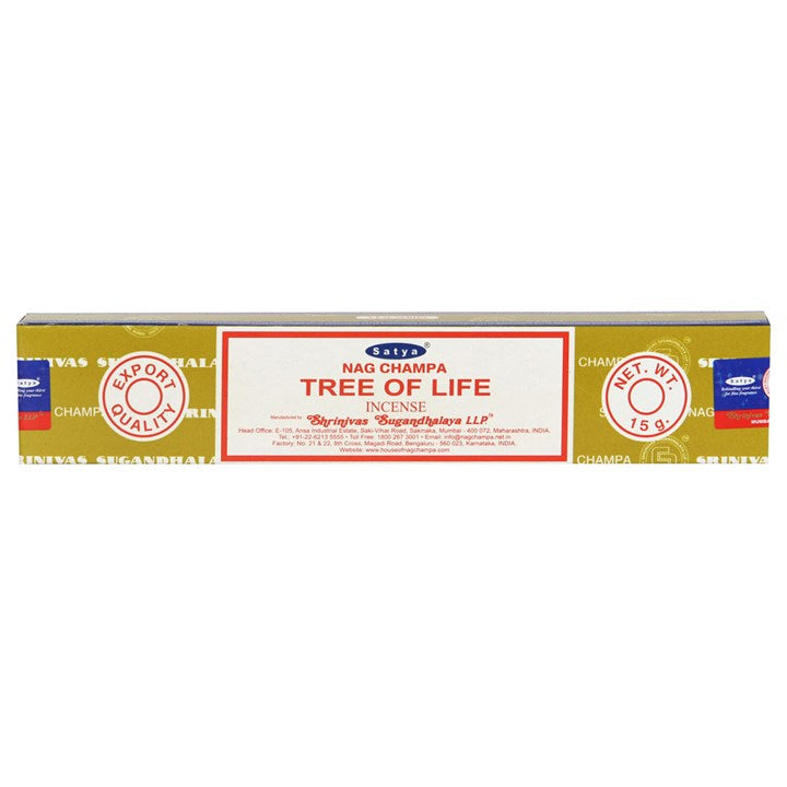 12 Packs of Tree of Life Incense Sticks by Satya - Vivid Aromas UK