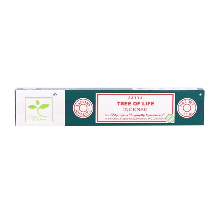 6 Packs of Tree of Life Earth Incense by Satya - Vivid Aromas UK