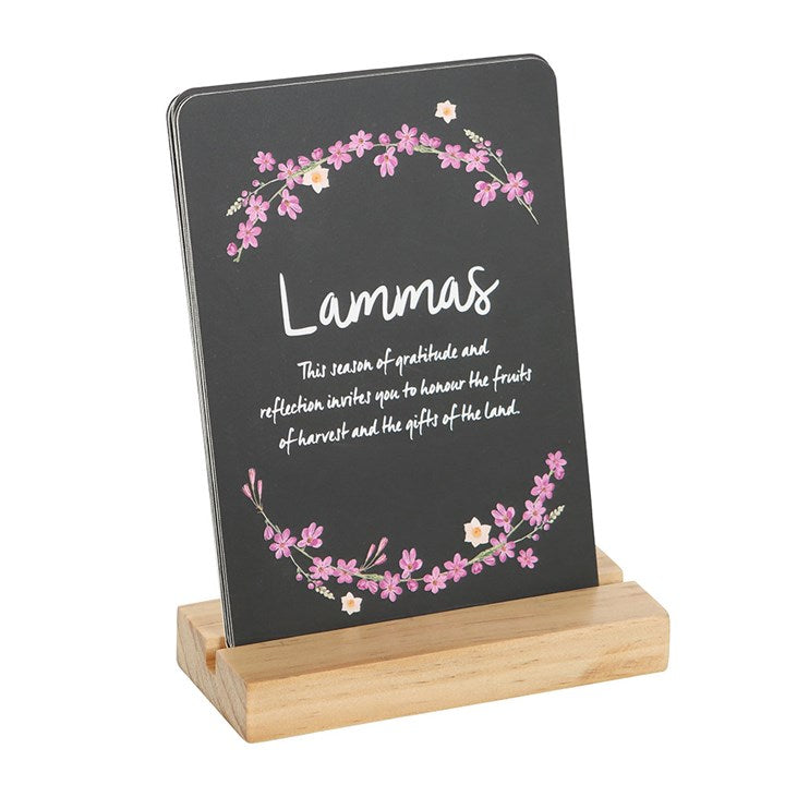 Wheel of the Year Altar Cards with Stand - Vivid Aromas UK