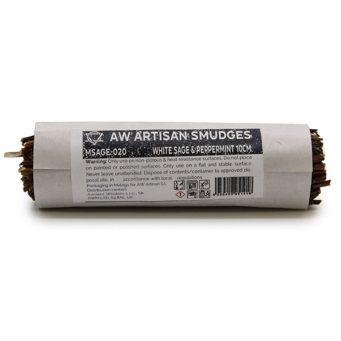 Smudge Stick - White Sage & Peppermint 10cm - Vivid Aromas UK