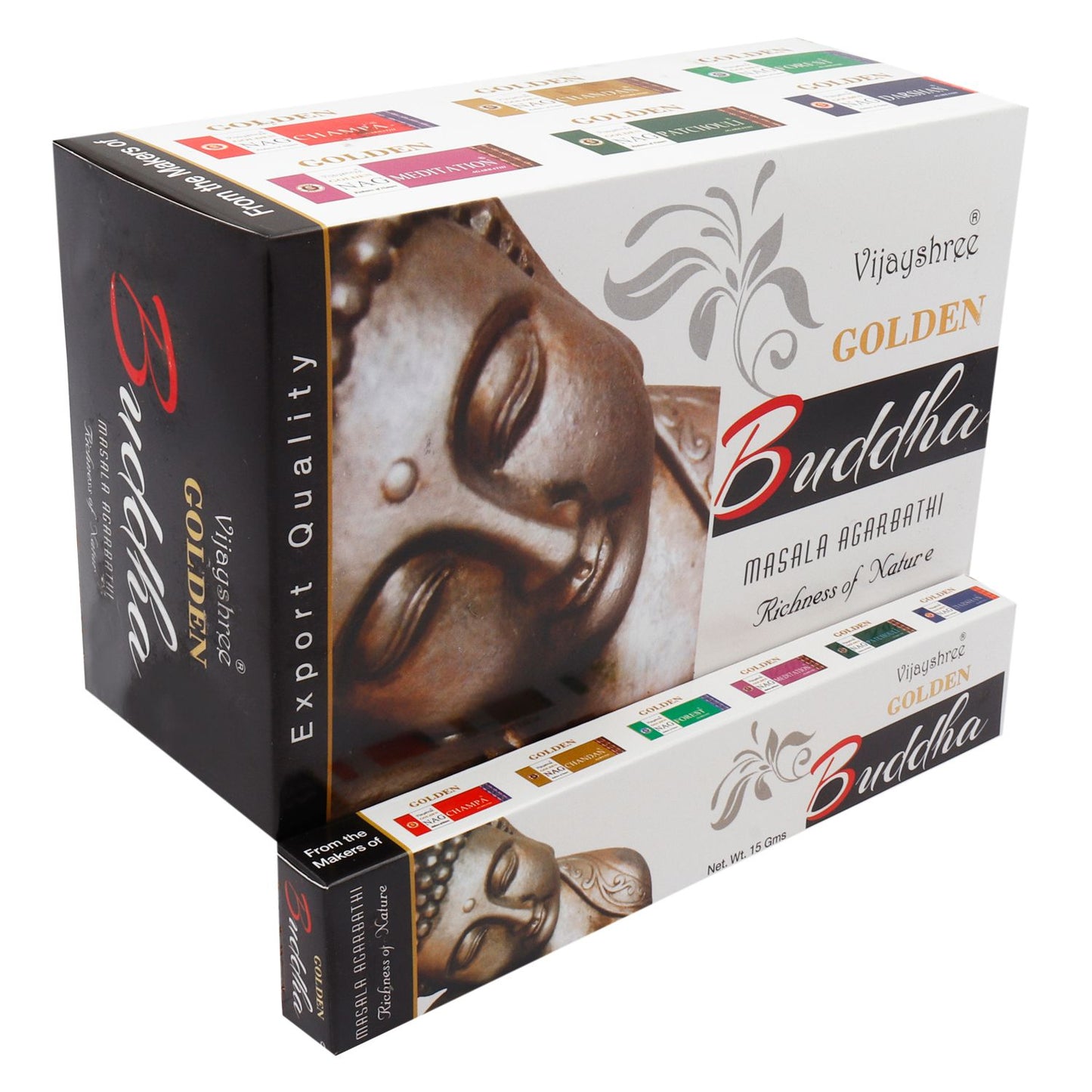15g Golden Buddha Incense - Vivid Aromas UK