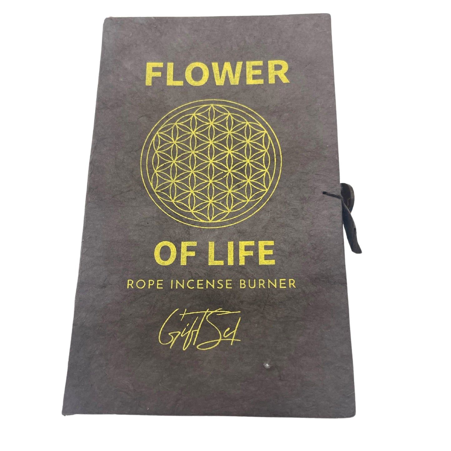 Rope Incense and Silver Plated Holder Set - Flower of Life - Vivid Aromas UK