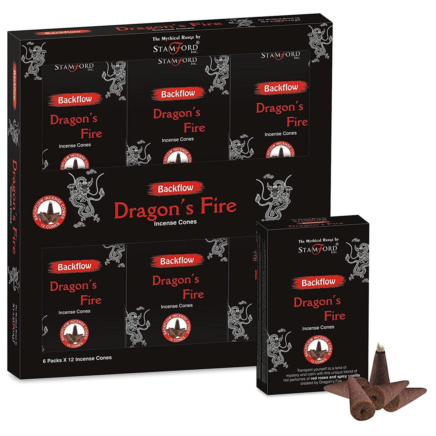 Mythical Backflow Cones - Dragon Fire - Vivid Aromas UK
