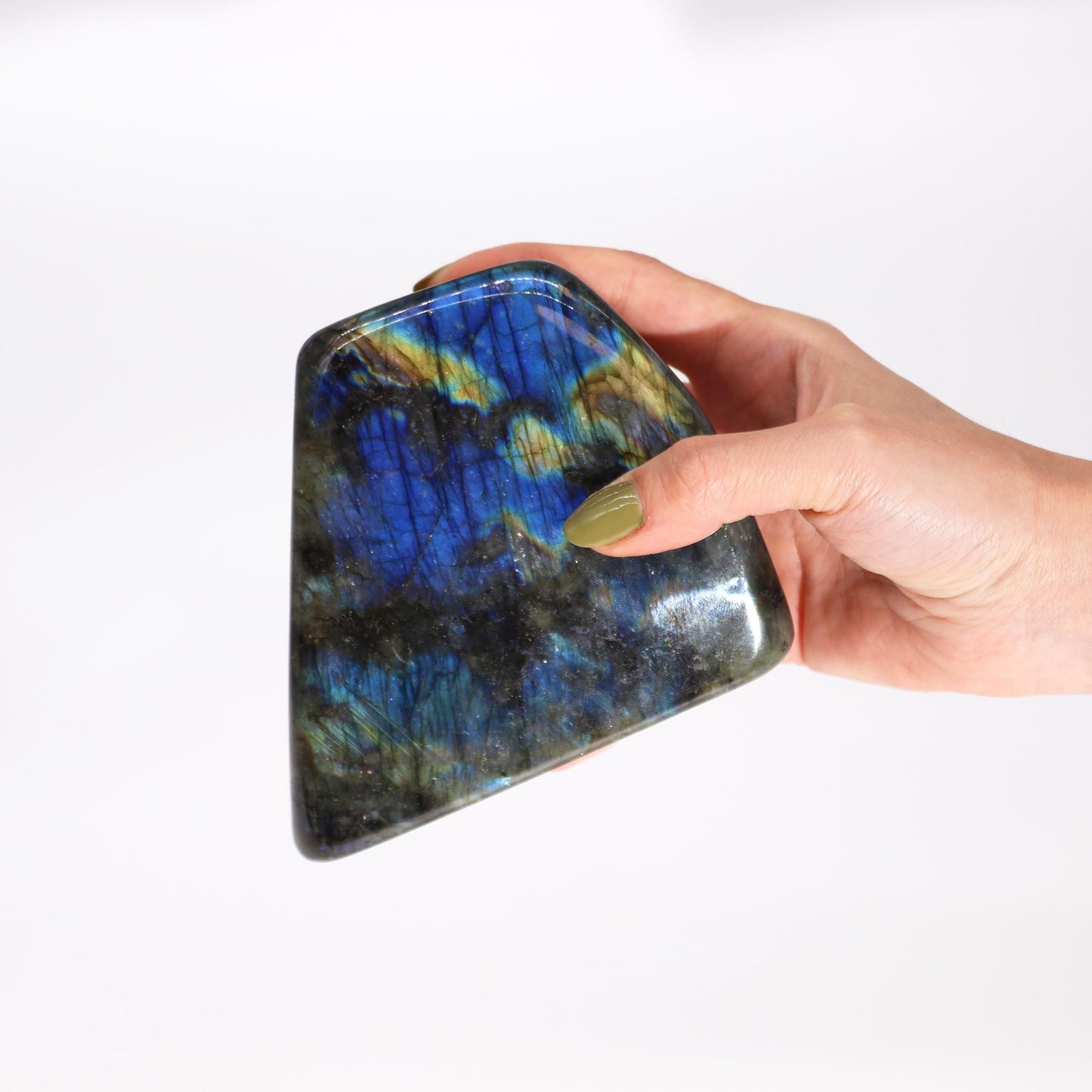 Madagascar Labradorite Statement Stone (approx 900-1100gms 140-170mm) - Vivid Aromas UK