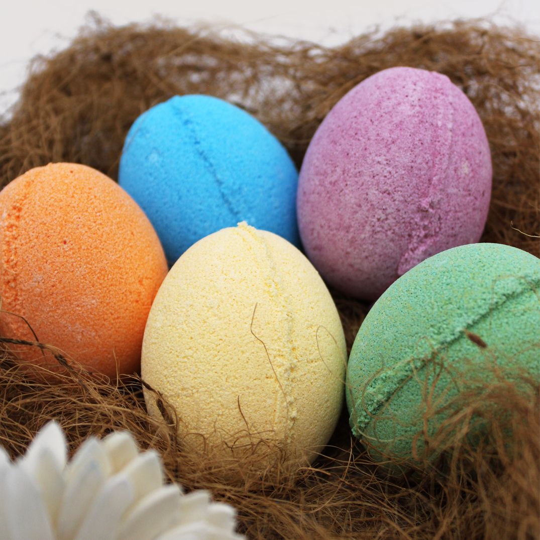 6 Bath Eggs in a Tray - Cherry - Vivid Aromas UK