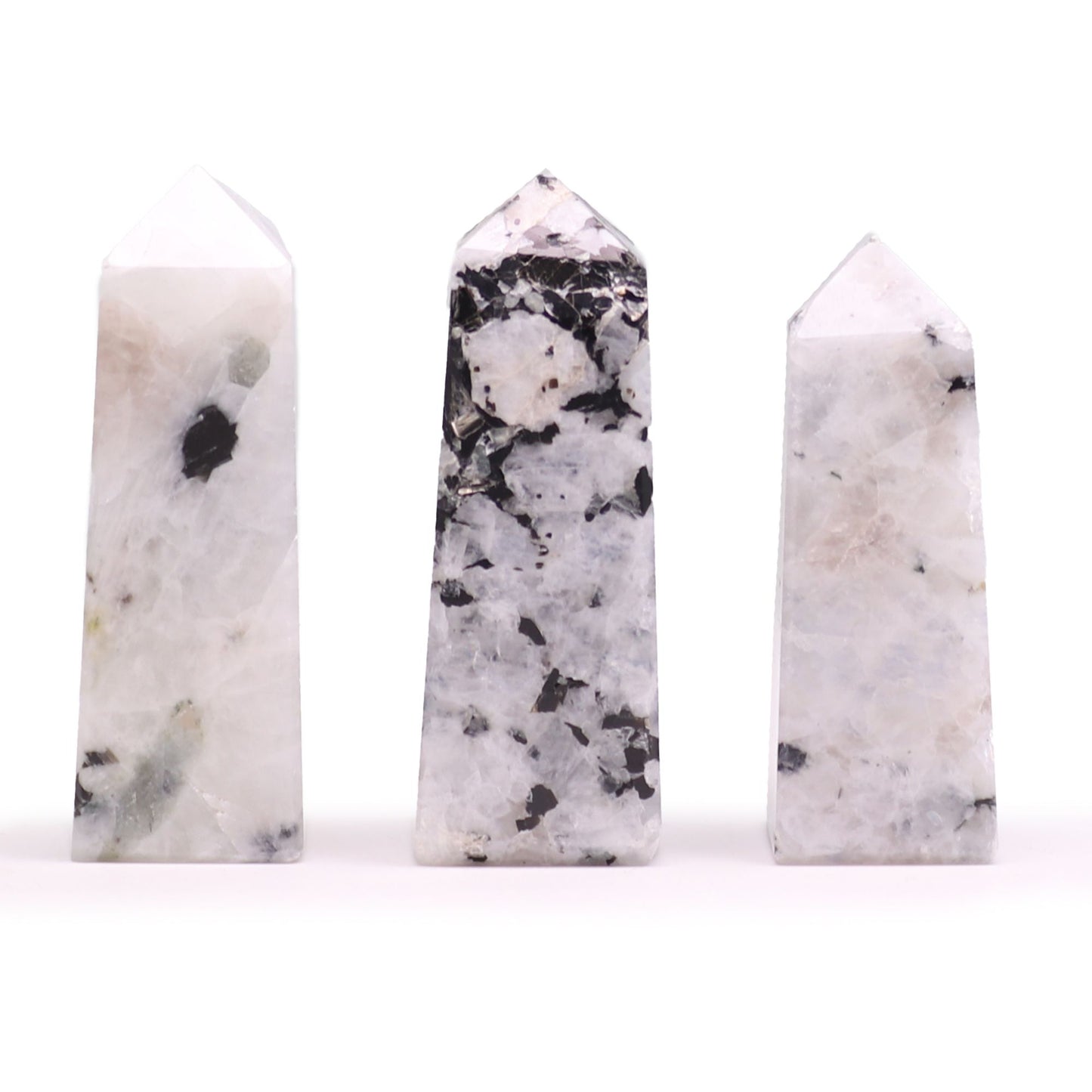 Gemstone Obelisk Point approx 5cm - Moonstone - Vivid Aromas UK