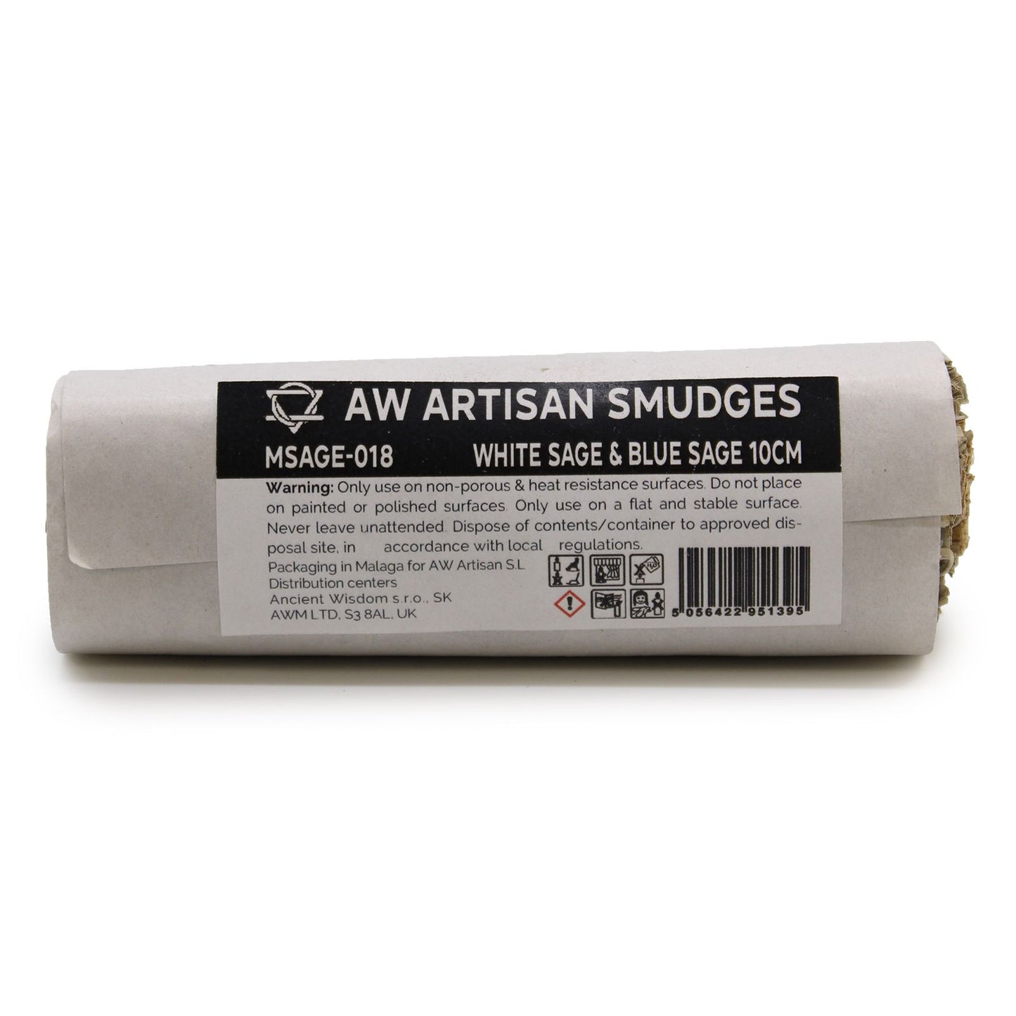 Smudge Stick - White Sage & Blue Sage 10cm - Vivid Aromas UK