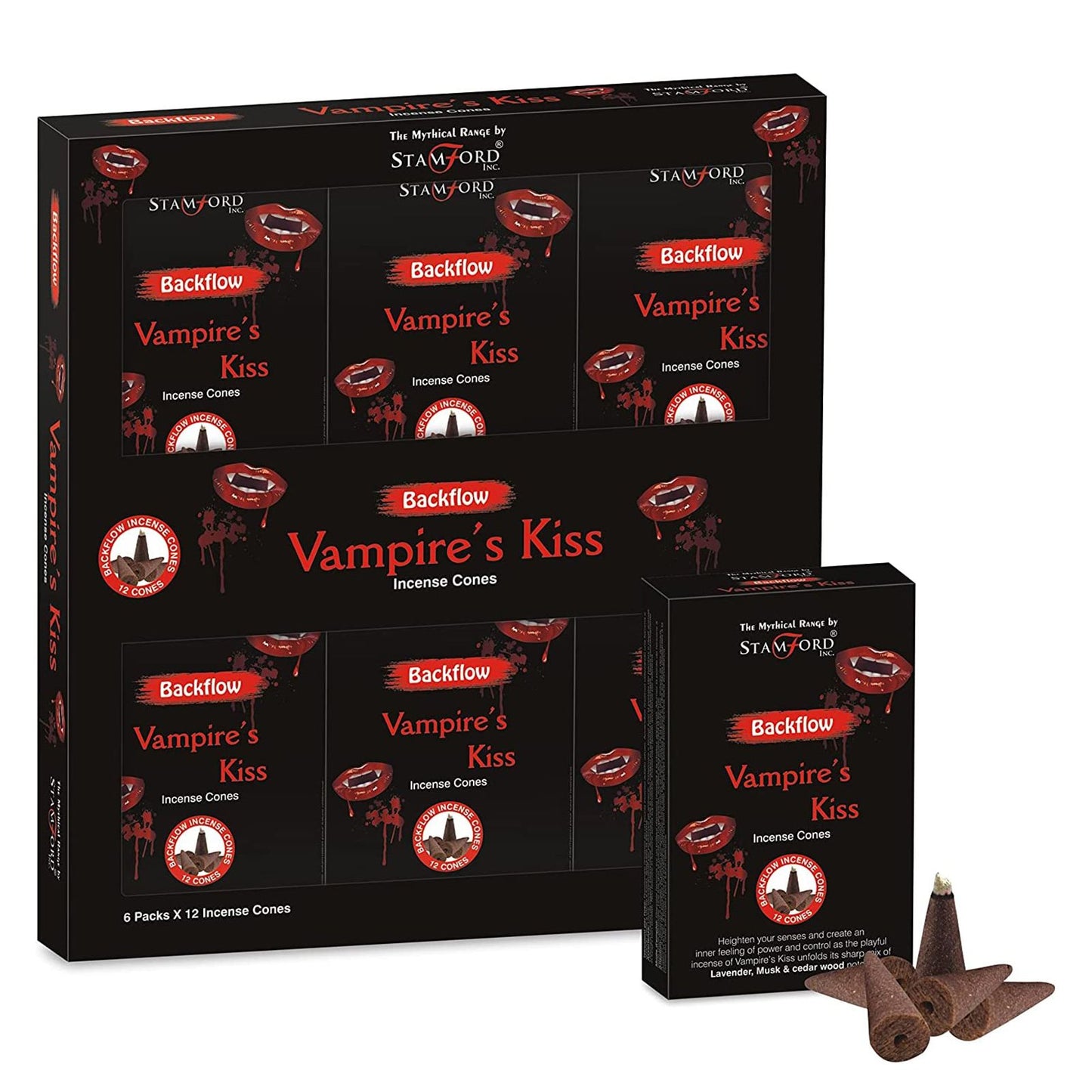 Mythical Backflow Cones - Vampire Kiss - Vivid Aromas UK