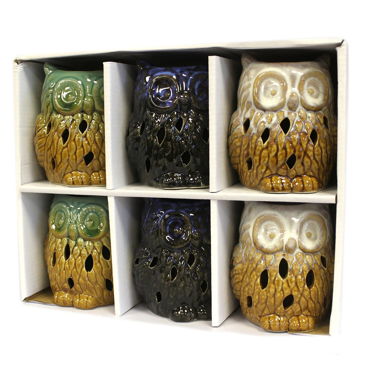 Classic Rustic Oil Burner - Owl (assorted) - Vivid Aromas UK