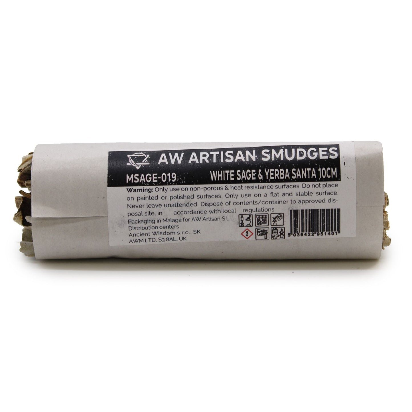 Smudge Stick - White Sage & Yerba Santa 10cm - Vivid Aromas UK