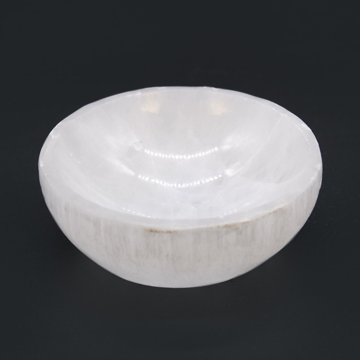 Selenite Round Bowl - 10cm - Vivid Aromas UK