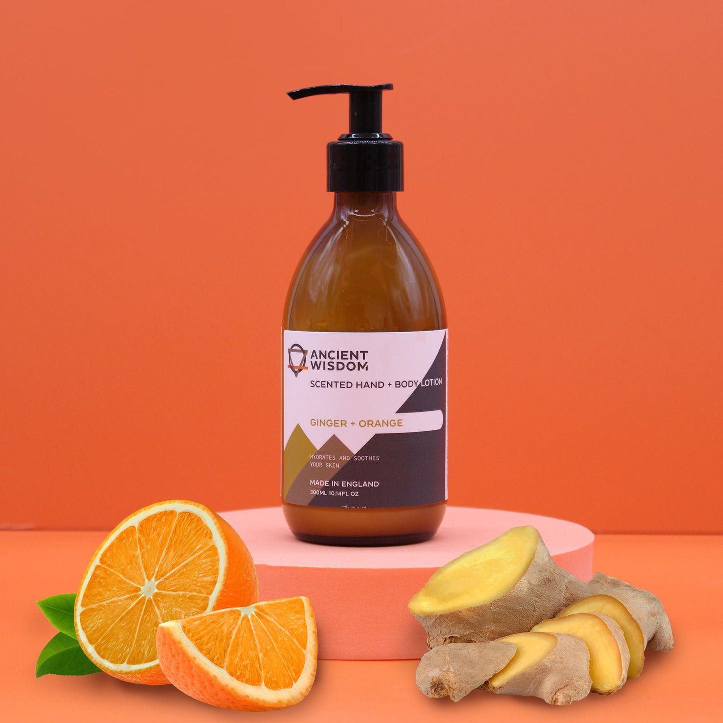 Ginger & Orange Lotion 300ml - Vivid Aromas UK