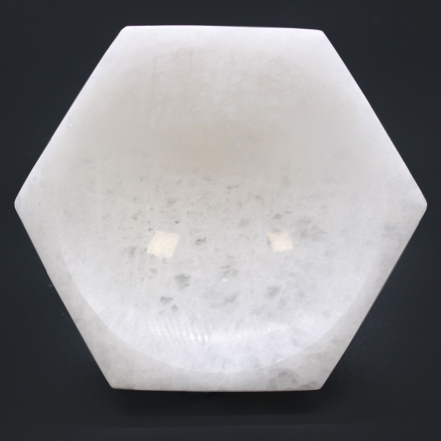 Selenite Hex Bowl - 15cm - Vivid Aromas UK