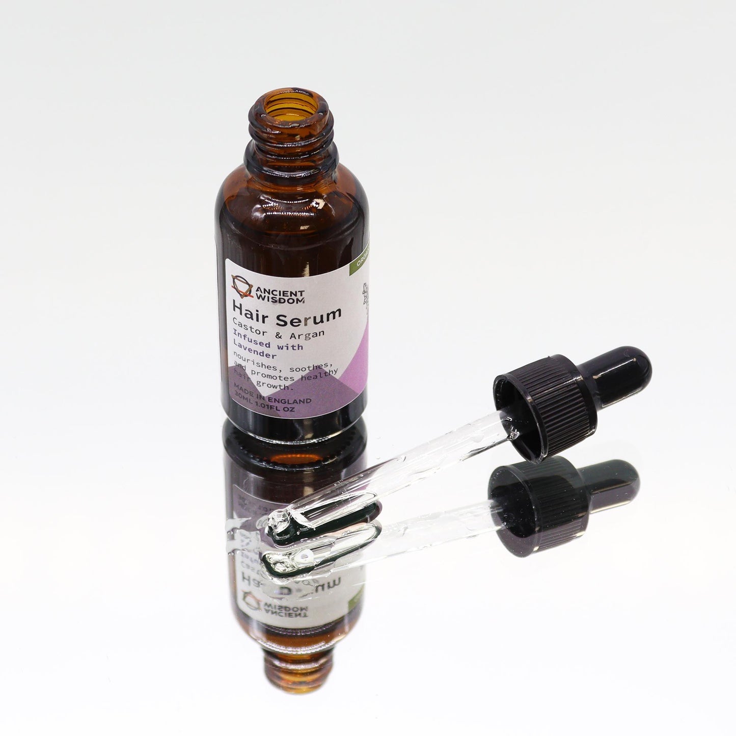 Organic Hair Serum 30ml - Lavender - Vivid Aromas UK