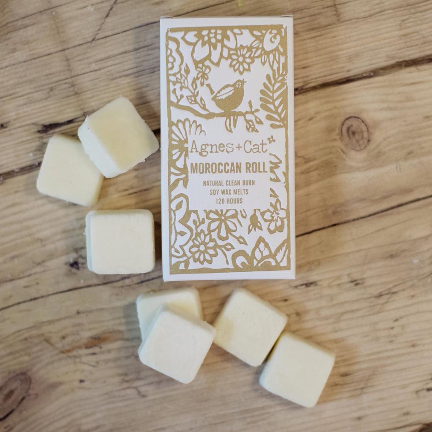 Agnes + Cat Box of 8 Wax Melts - Moroccan Roll - Vivid Aromas UK
