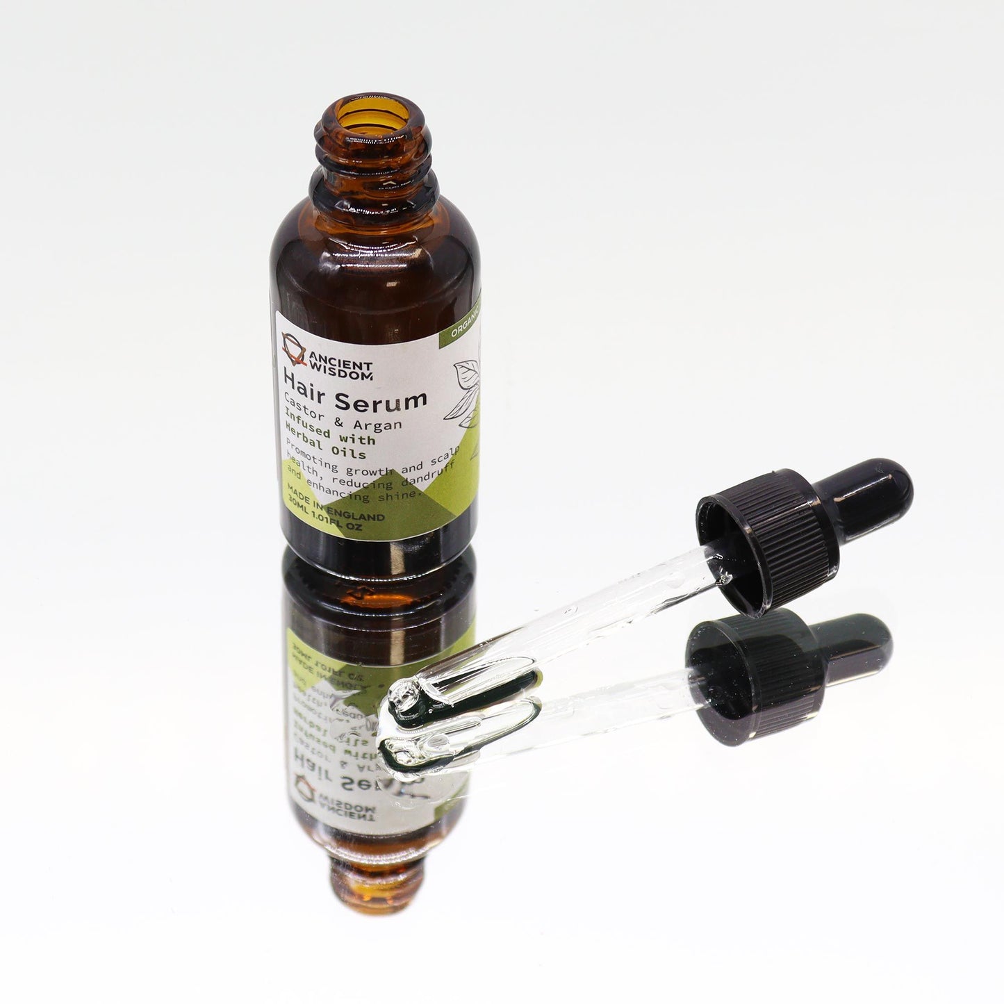 Organic Hair Serum 30ml - Herbal - Vivid Aromas UK