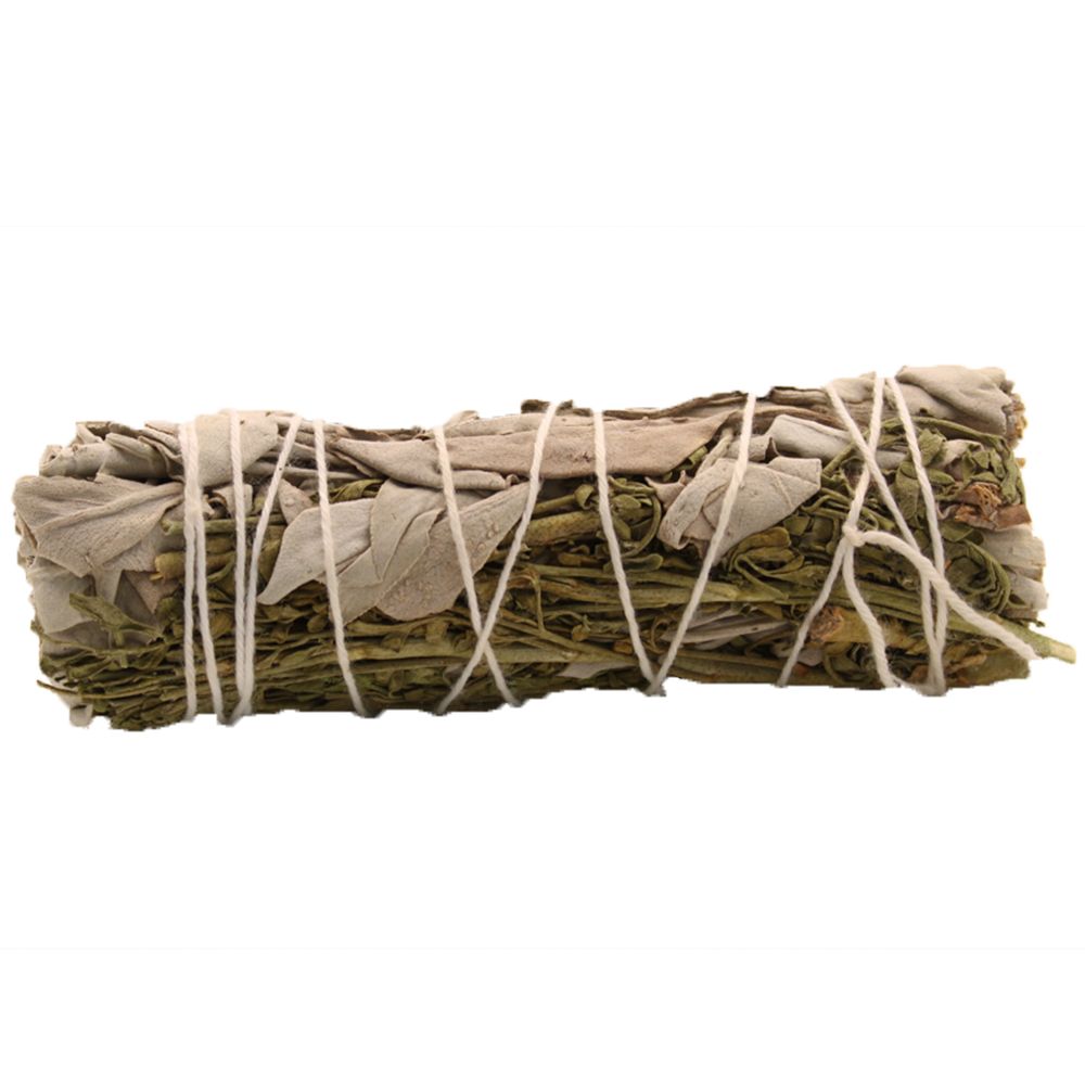 Smudge Stick - White Sage & Ruda 10cm - Vivid Aromas UK