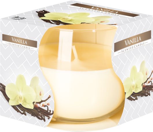 Scented Glass Jar Candle - Vanilla - Vivid Aromas UK