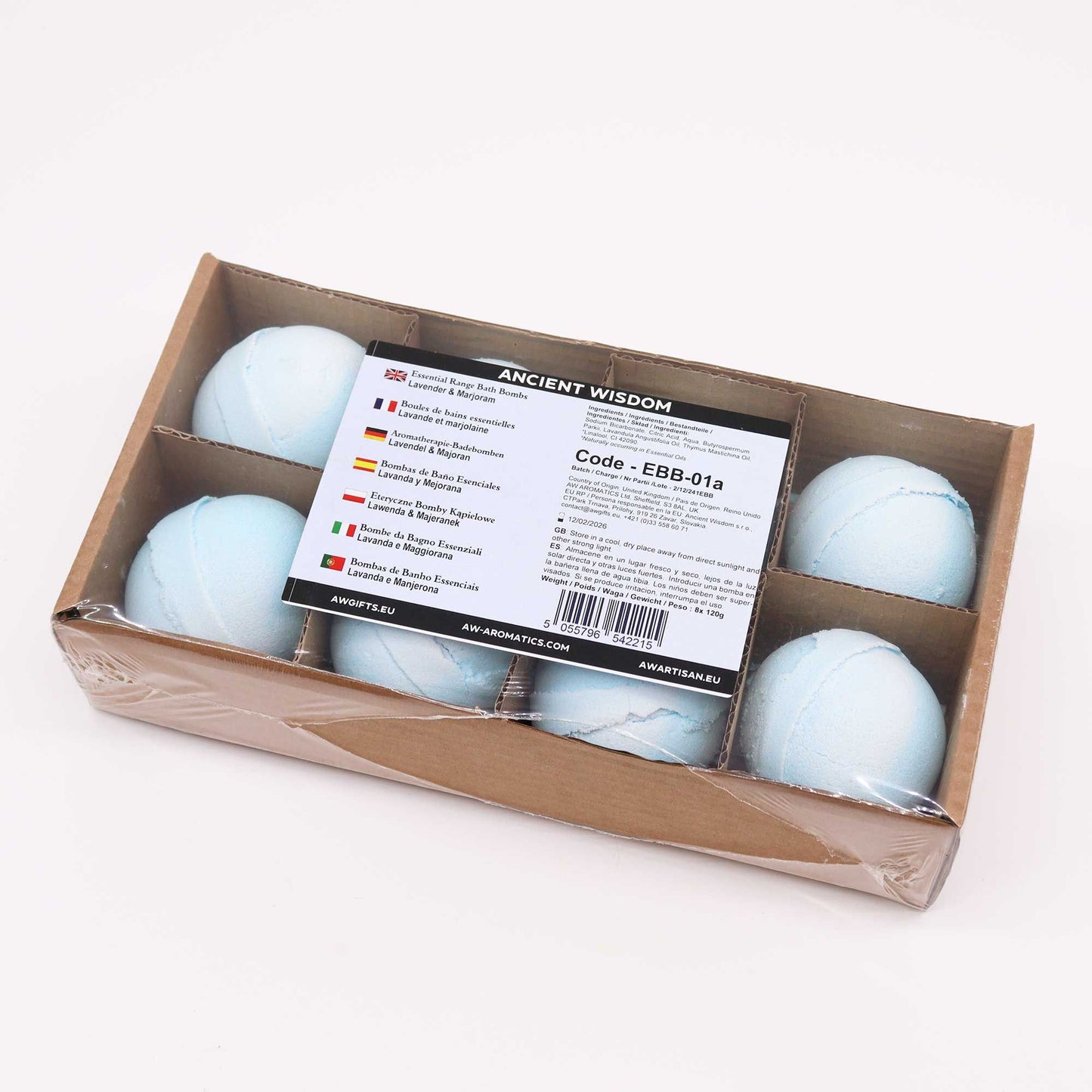 Essential Oil Bath Bomb - Lavender & Marjoram - Vivid Aromas UK