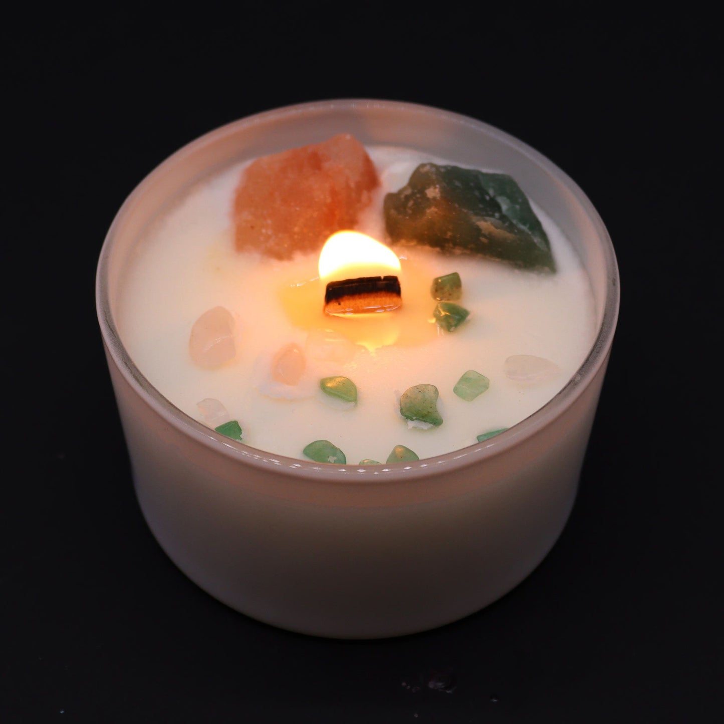 Chakra Crystal Candles - Heart Chakra - Vivid Aromas UK