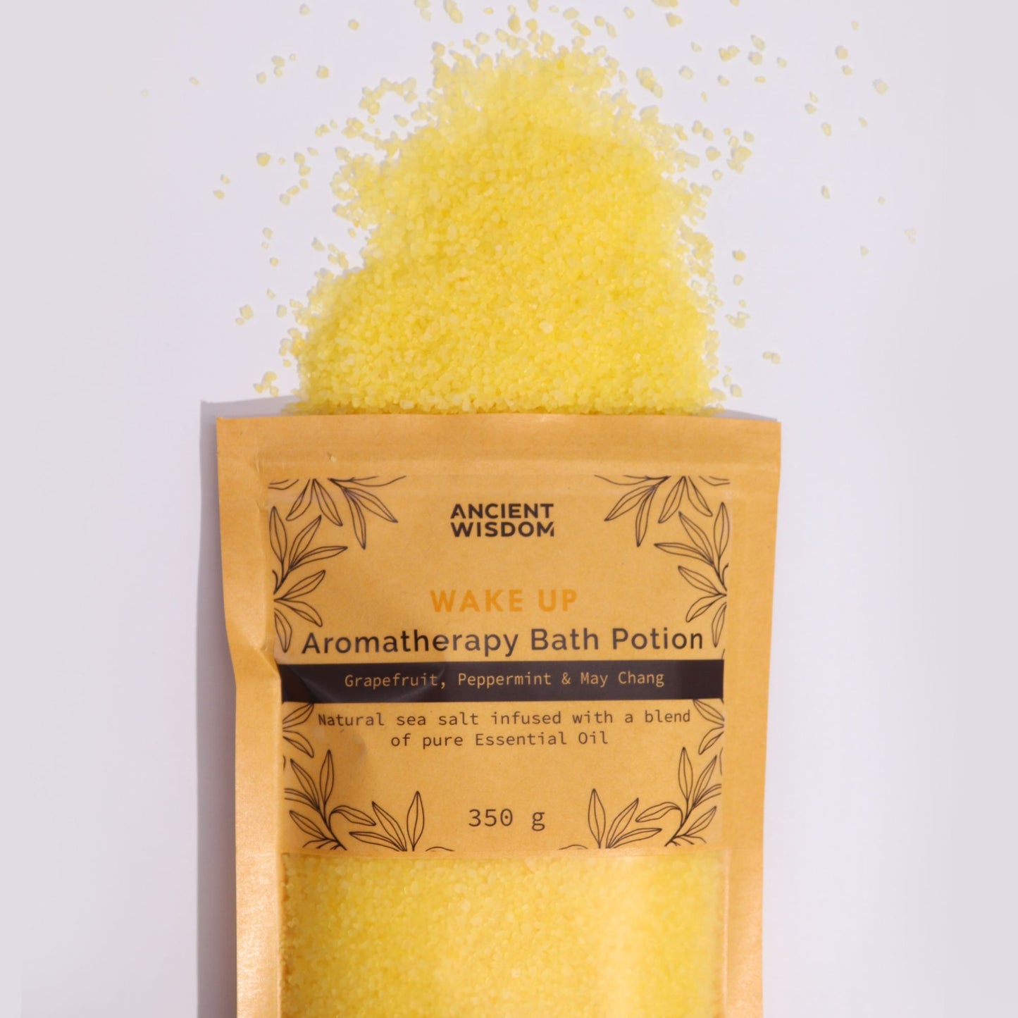 Aromatherapy Bath Potion in Kraft Bag 350g - Wake Up - Vivid Aromas UK