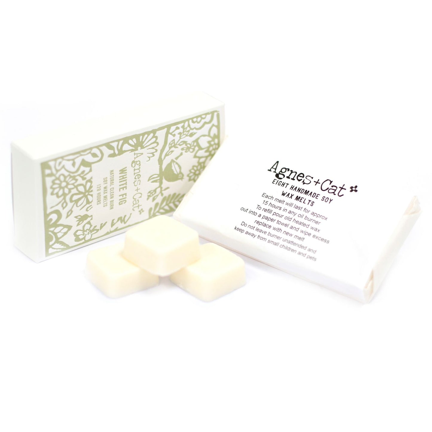 Agnes + Cat Box of 8 Wax Melts - White Fig - Vivid Aromas UK