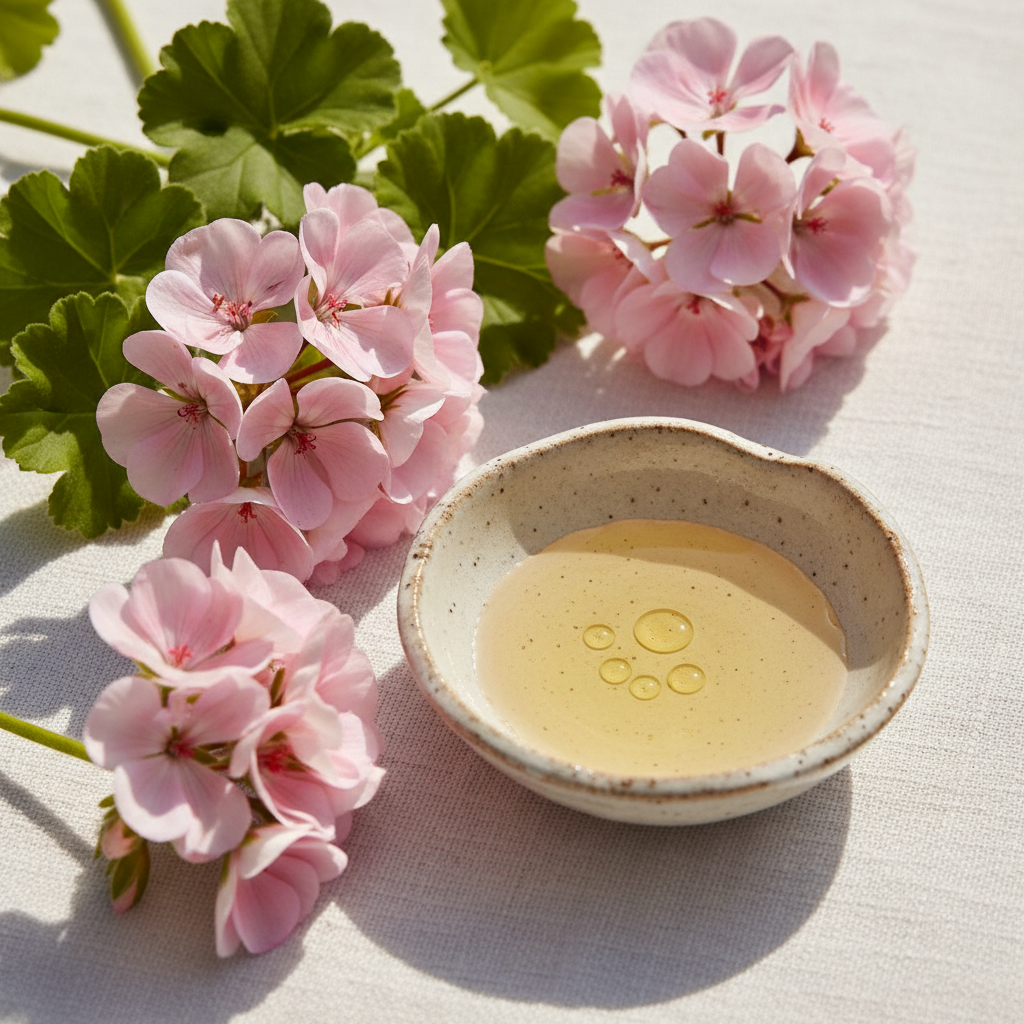 Geranium Organic Essential Oil 50ml - Vivid Aromas UK
