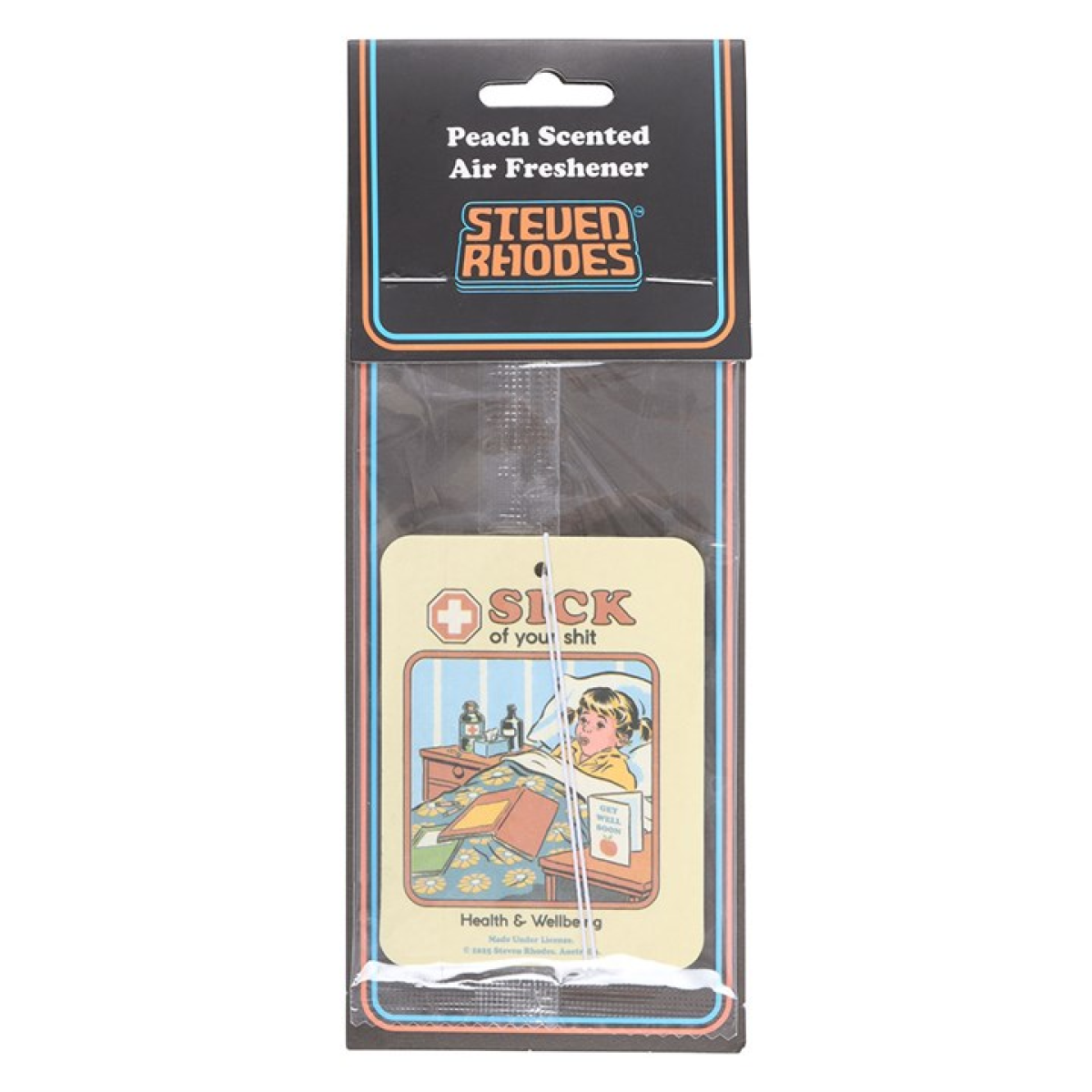 Sick of Your Shit Peach Air Freshener by Steven Rhodes