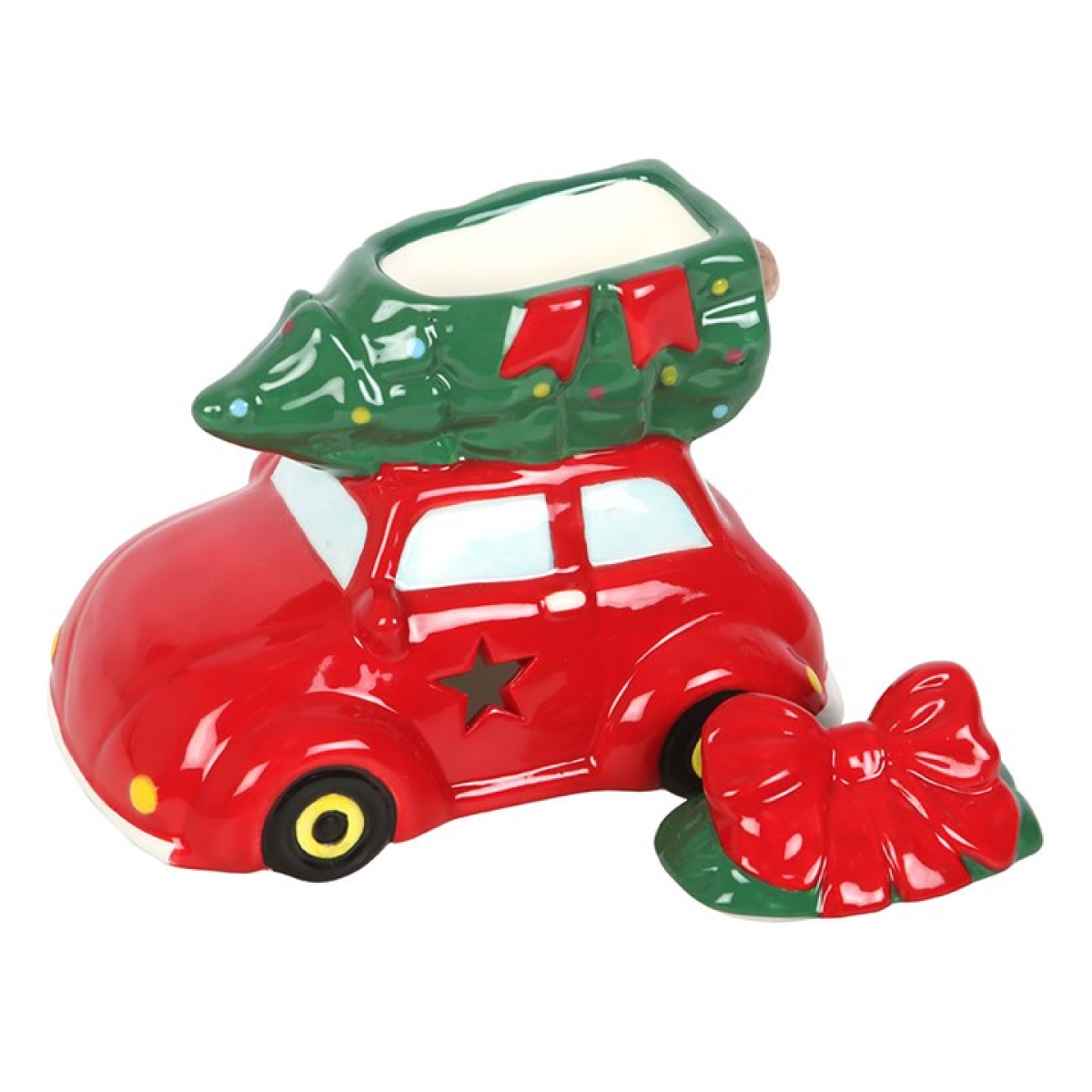 Nostalgic Car with Christmas Tree Ceramic Oil Burner