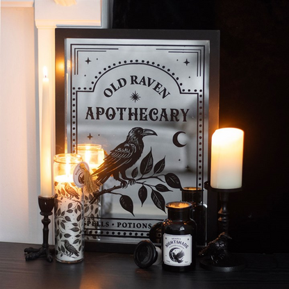 Mystic Raven Pillar Candle Holder - Vivid Aromas UK