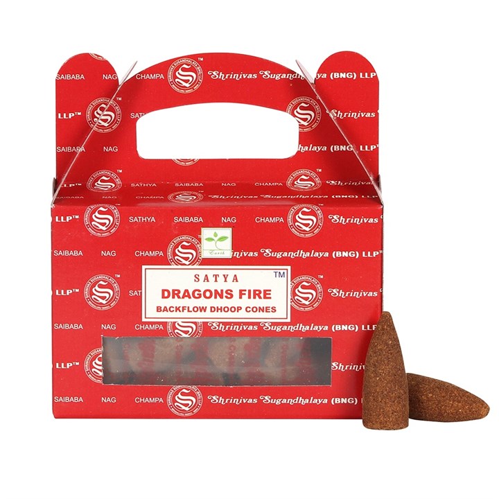 Set of 6 Dragons Fire Backflow Dhoop Cones by Satya