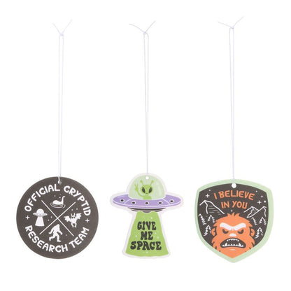 Set of 6 Camp Cryptid Scented Air Fresheners - Vivid Aromas UK