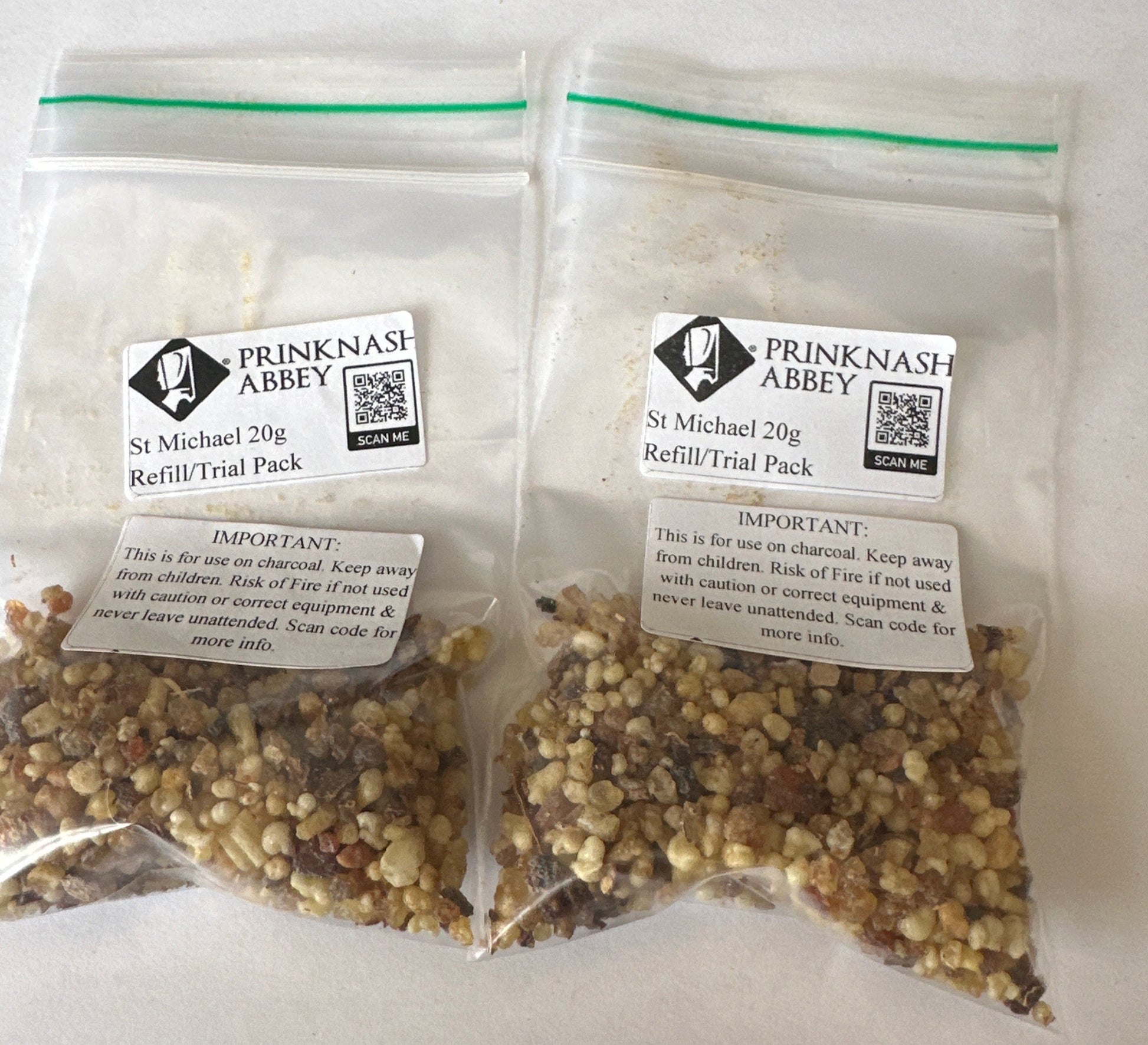 2 x 20g Trial Bag or Starter Bags of St Michael Blend Incense Resin by Prinknash Abbey