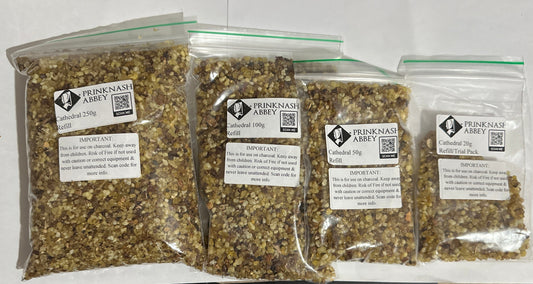 Prinknash Abbey All Size Resin Incense Refill Bags Cathedral Blend