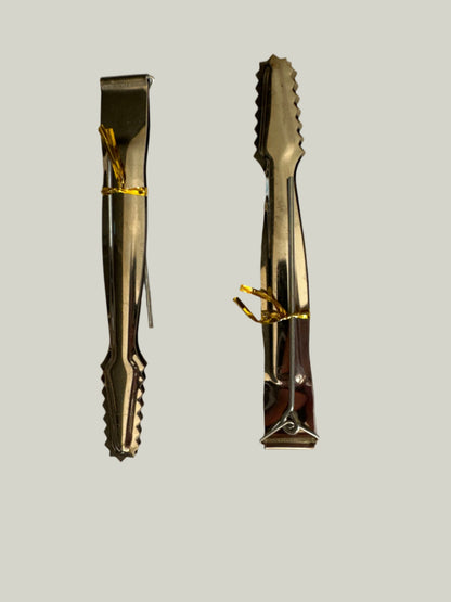 2 x Tongs for holding quick lighting charcoal discs, spoon, cutter & stoker - CritchCorp Retail & Wholesale