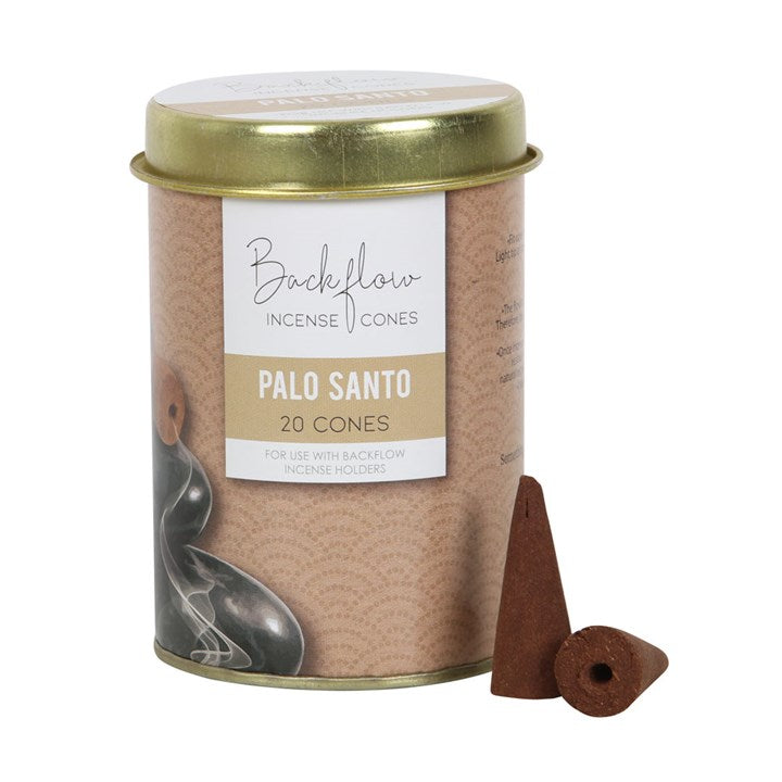 6 Tins of Elements Palo Santo Jumbo Backflow Cones - Vivid Aromas UK