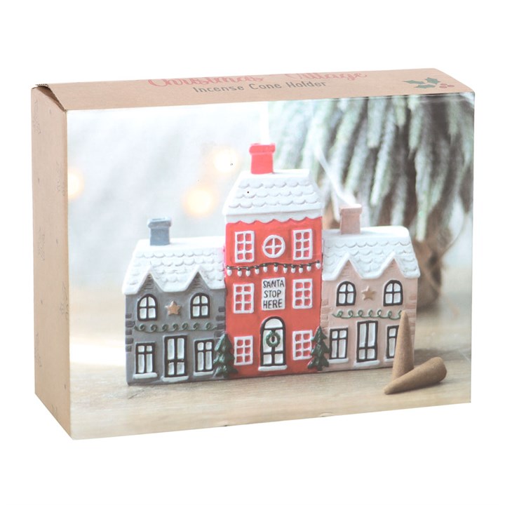 Christmas Village Incense Cone Holder - Vivid Aromas UK