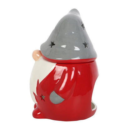 Red and Grey Gonk Ceramic Oil Burner