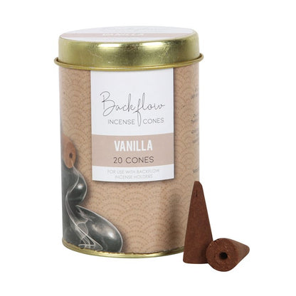 6 Tins of Elements Vanilla Jumbo Backflow Cones - Vivid Aromas UK