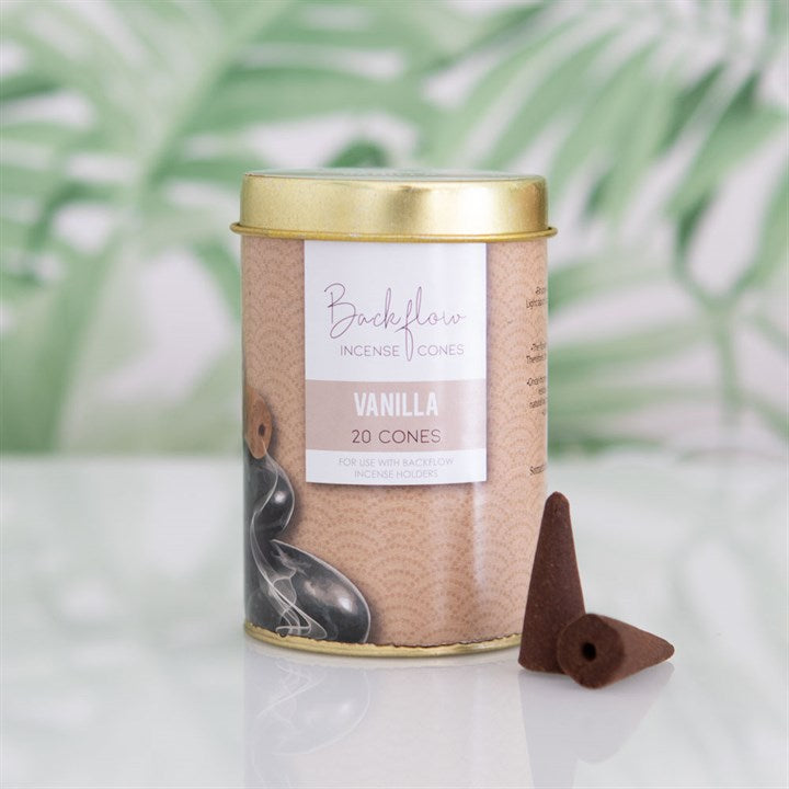 6 Tins of Elements Vanilla Jumbo Backflow Cones - Vivid Aromas UK