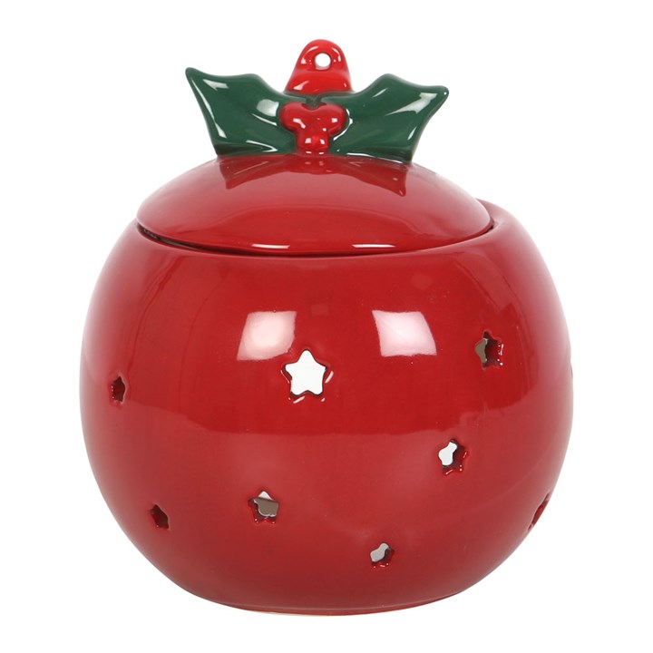 Red Bauble Oil Burner - Vivid Aromas UK