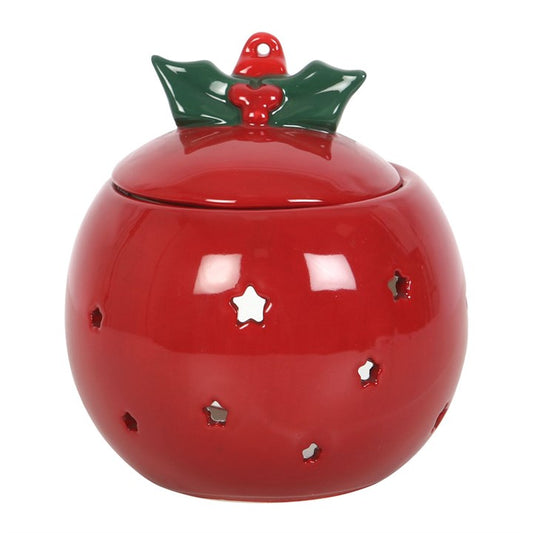 Red Bauble Oil Burner - Vivid Aromas UK