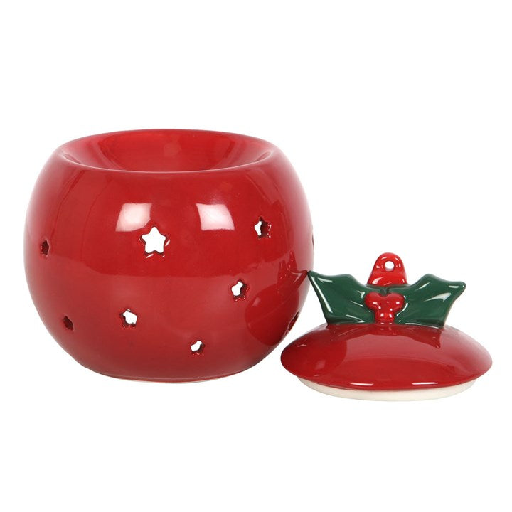 Red Bauble Oil Burner - Vivid Aromas UK