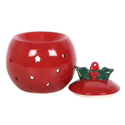 Red Bauble Oil Burner - Vivid Aromas UK