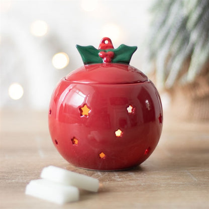 Red Bauble Oil Burner - Vivid Aromas UK