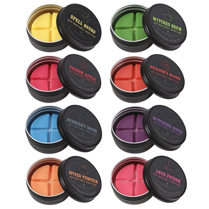 Set of 8 Gothic Wax Melt Snap Discs - Vivid Aromas UK