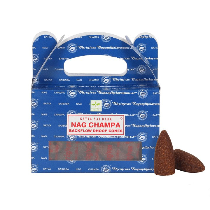 Set of 6 Nag Champa Backflow Dhoop Cones by Satya